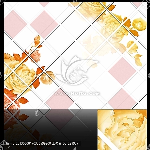 巨幅藝術(shù)玻璃背景墻玫瑰