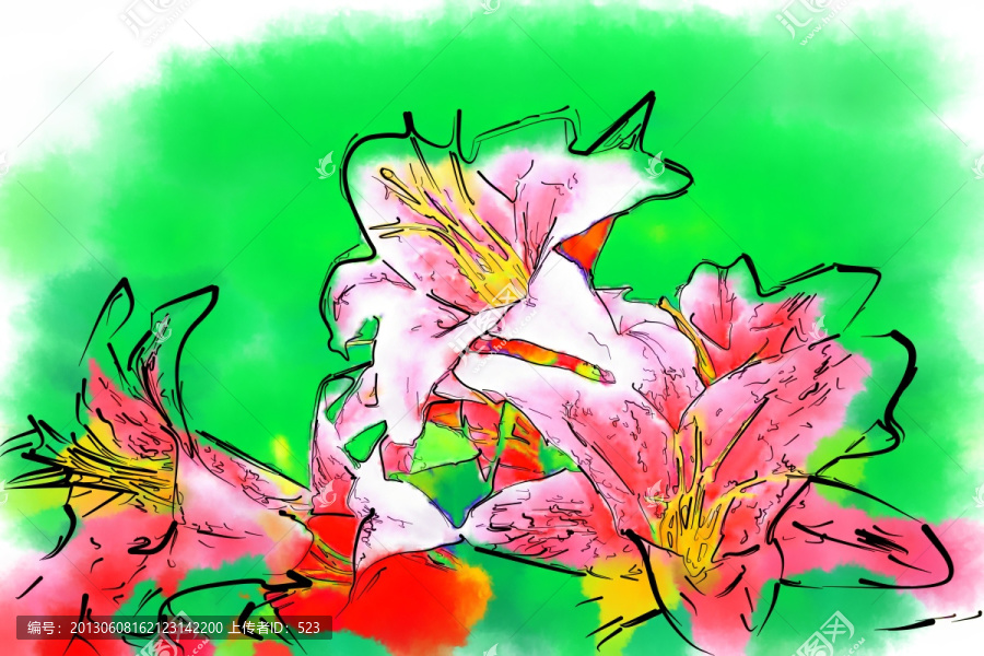 百合花,,（合層）