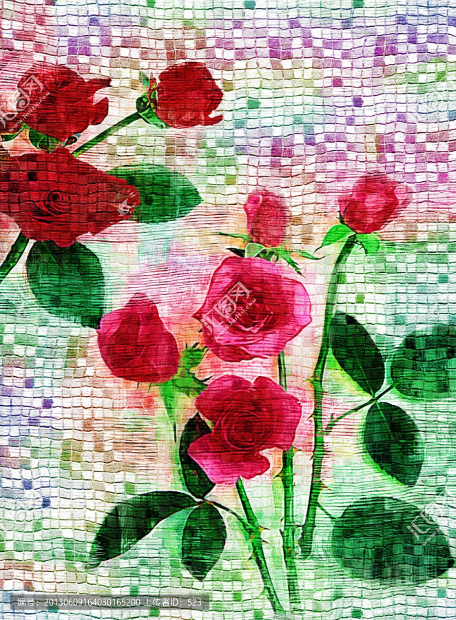 玫瑰花,,（合層）