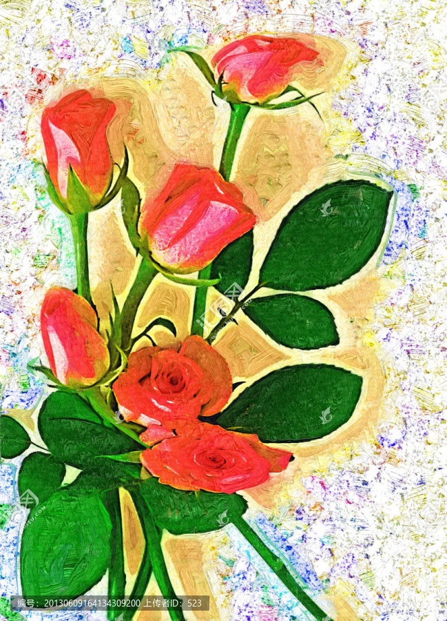 玫瑰花,,（合層）