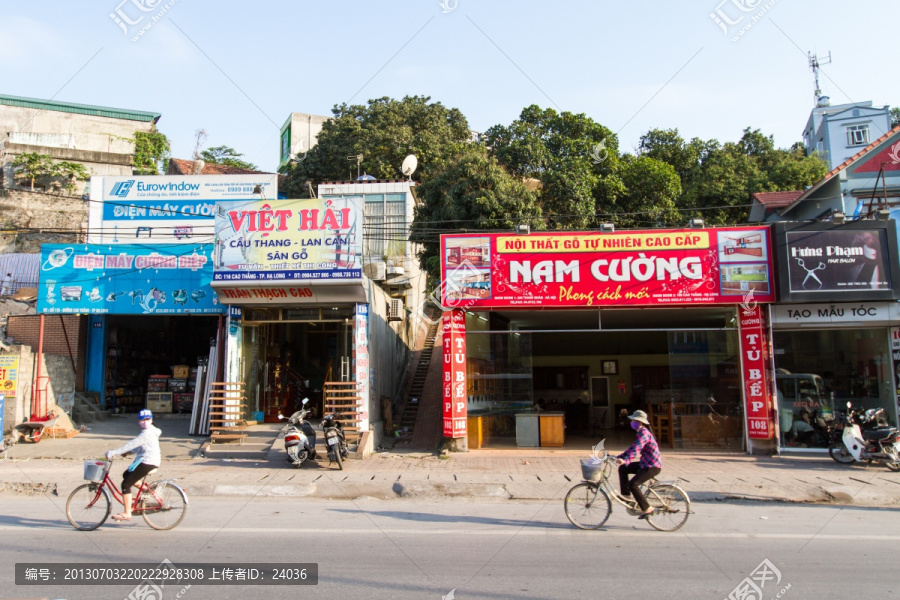 越南,小镇街景