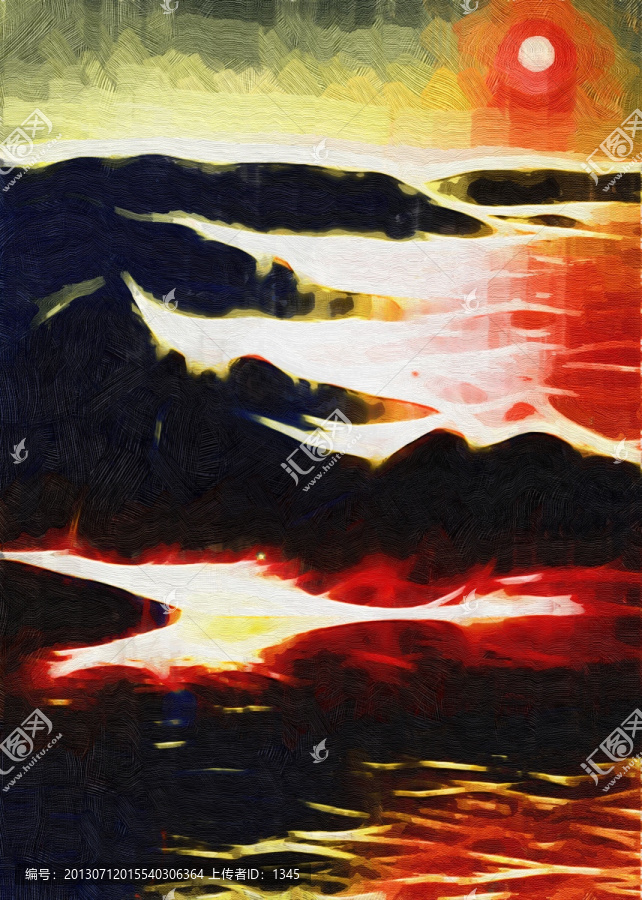 風(fēng)景抽象畫,裝飾畫