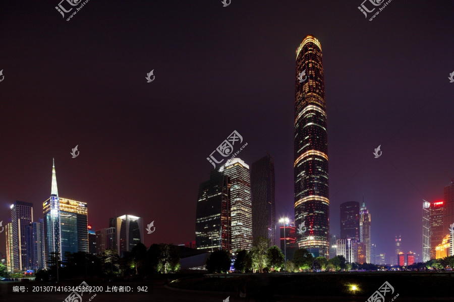 广州珠江新城夜景