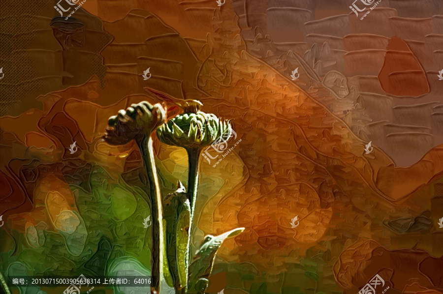 花包裝飾畫