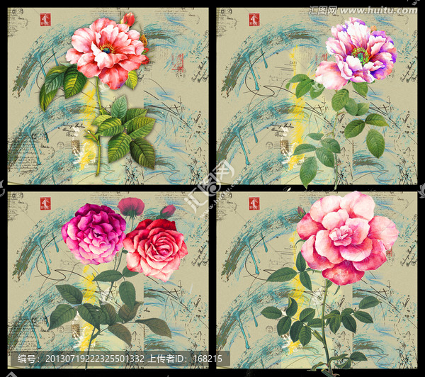 無框畫,花卉,花朵