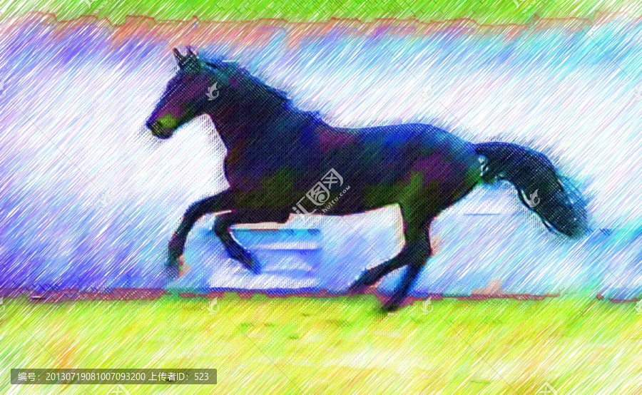 奔跑駿馬