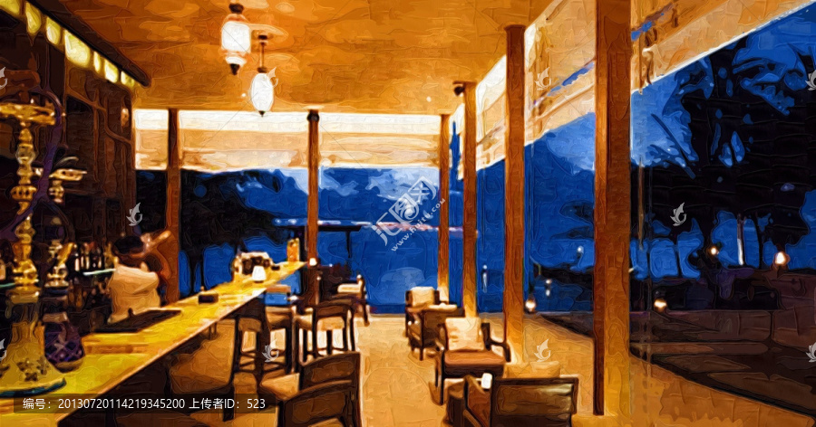 馬爾代夫酒店室內(nèi)裝飾畫