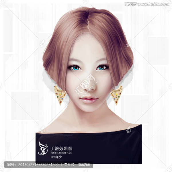 繪畫美女