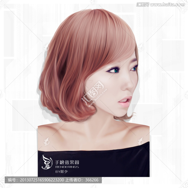 手繪美女