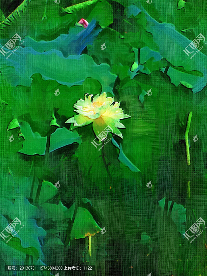 裝飾畫,荷花