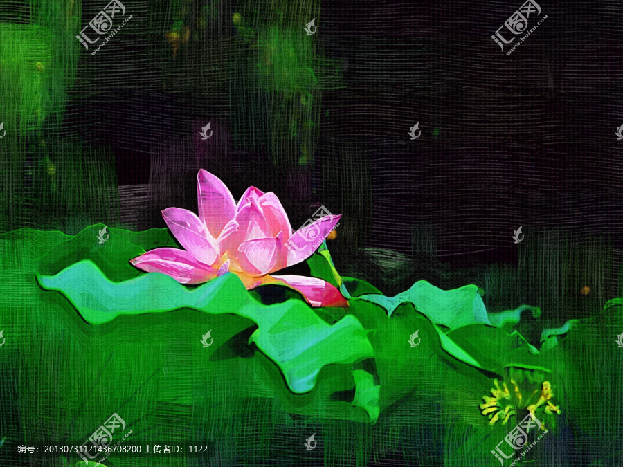 裝飾畫(huà),荷花