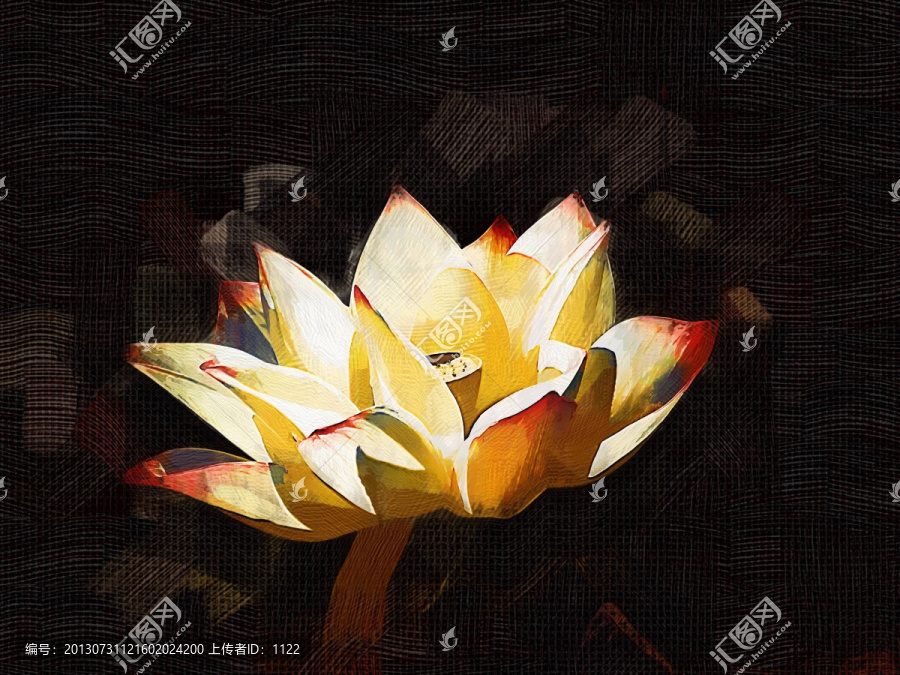 裝飾畫,荷花