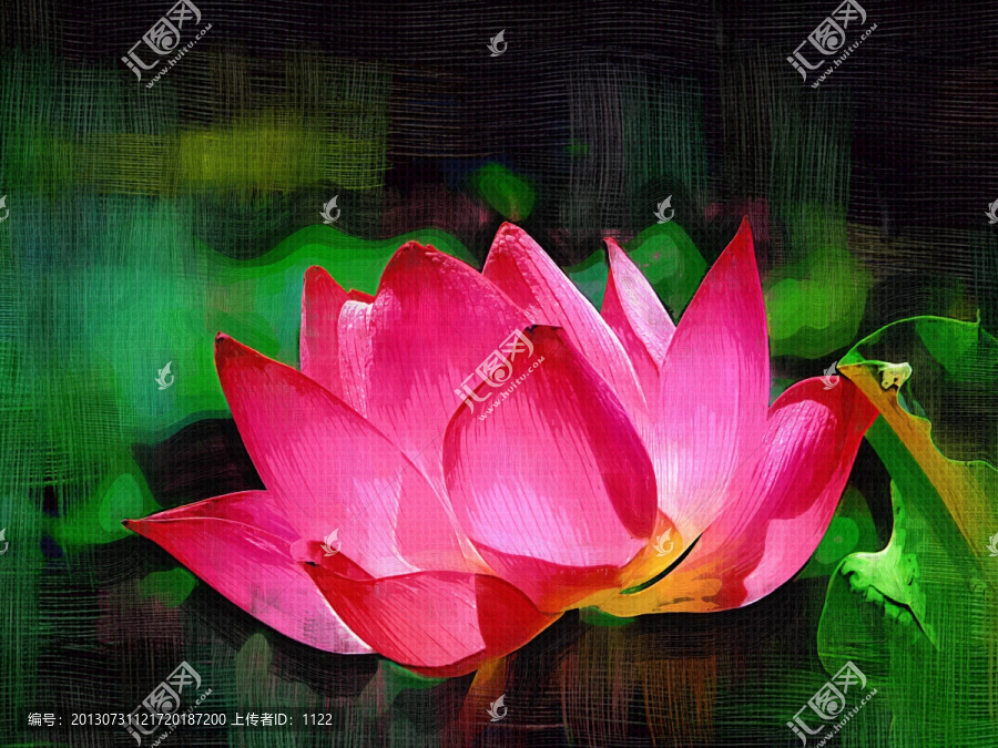 裝飾畫,荷花