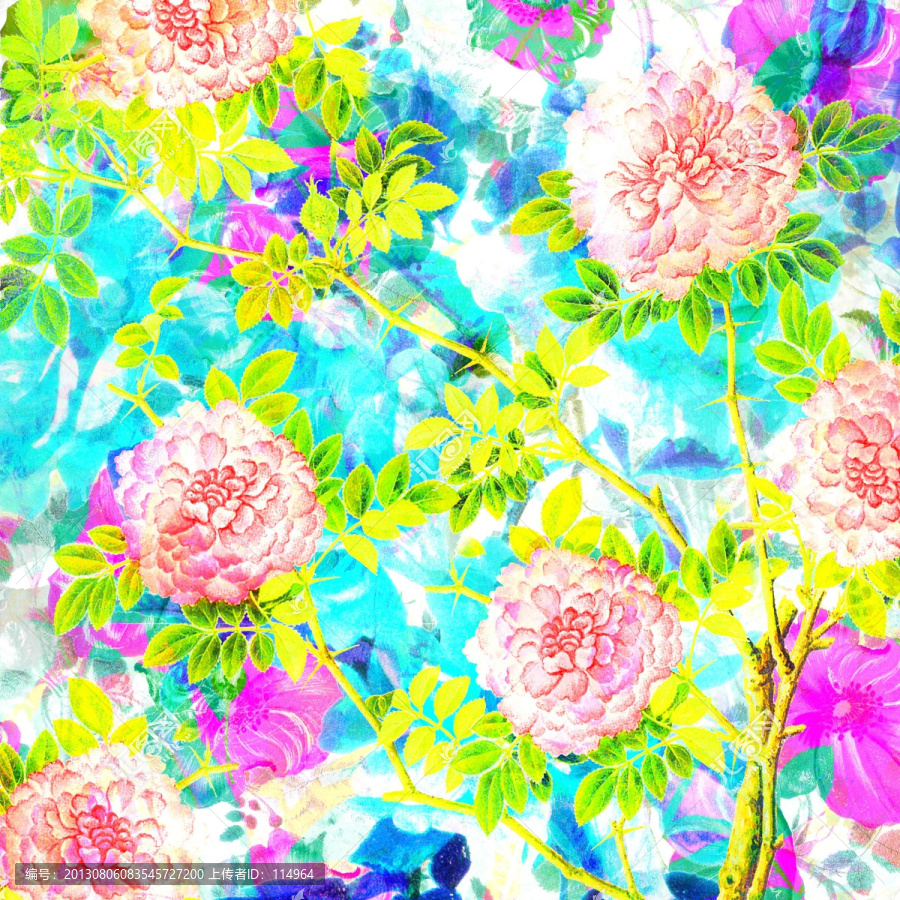 抽象,輕紡,手繪花