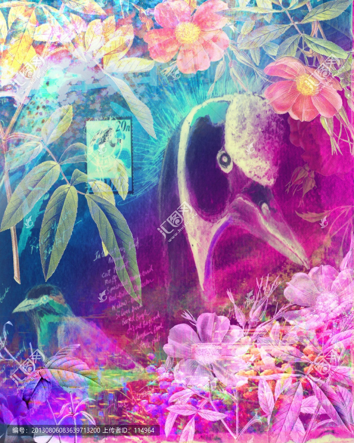 抽象,輕紡,手繪花
