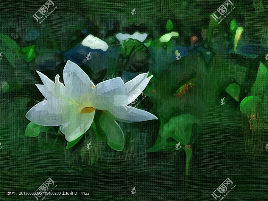 裝飾畫,荷花