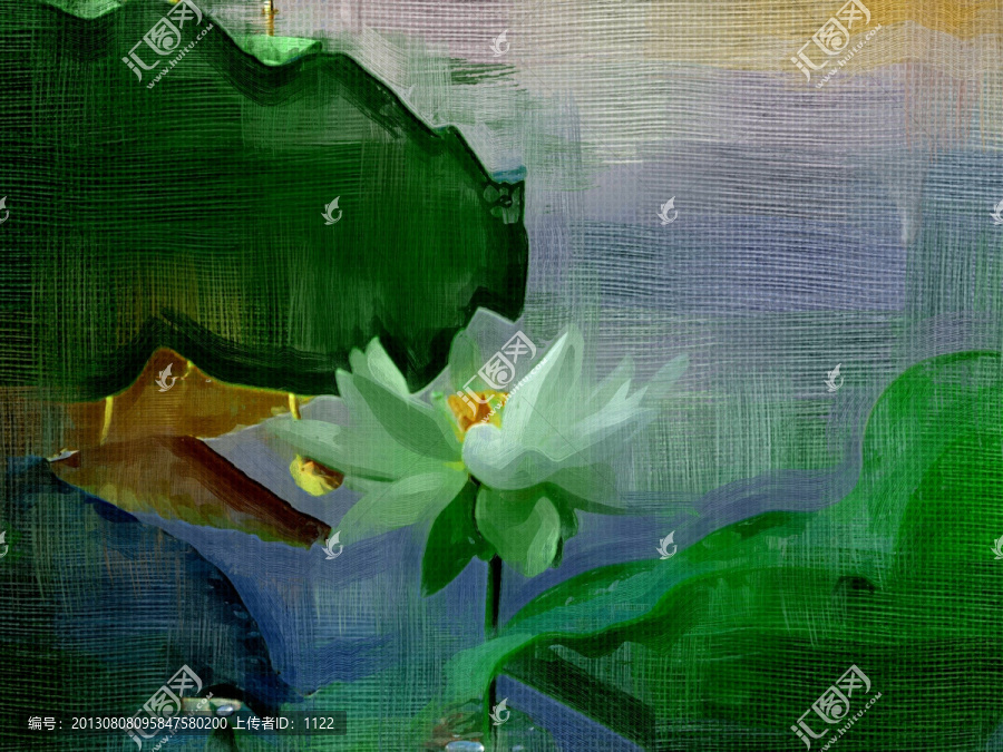 裝飾畫(huà),荷花