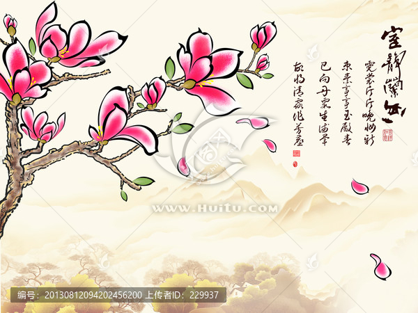 巨幅寫(xiě)真背景,,室靜蘭香