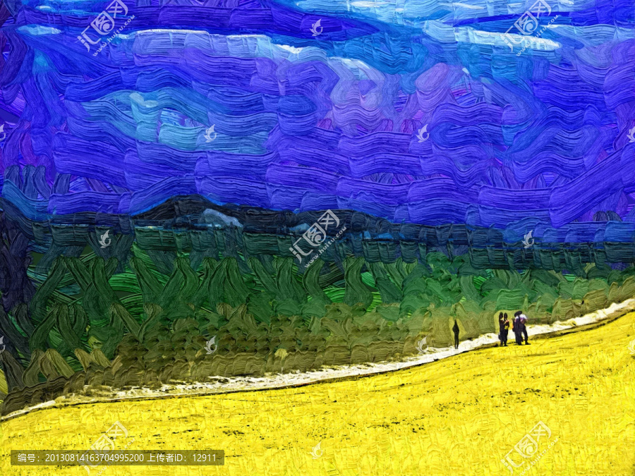 風(fēng)景裝飾畫,色彩裝飾,油畫