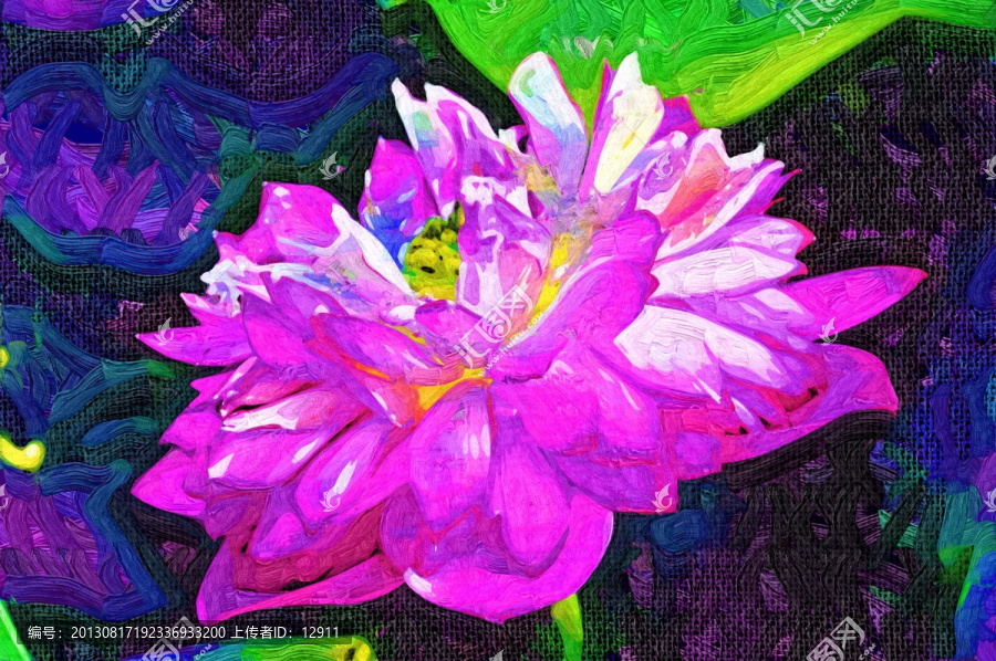 抽象畫,花卉裝飾畫,色彩裝飾