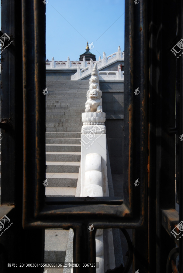 西山八大处,二处灵光寺,石狮