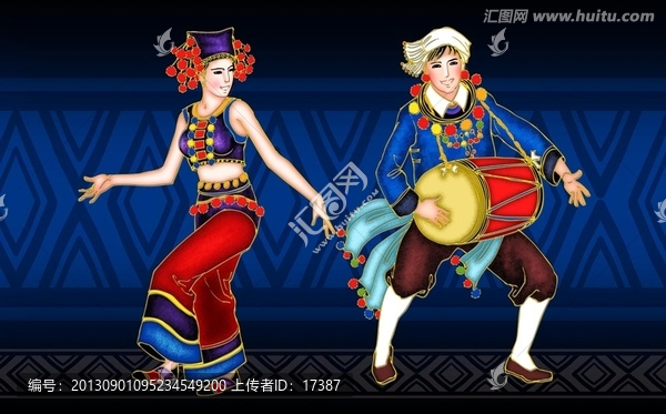 少數(shù)民族風(fēng)情畫之德昂族