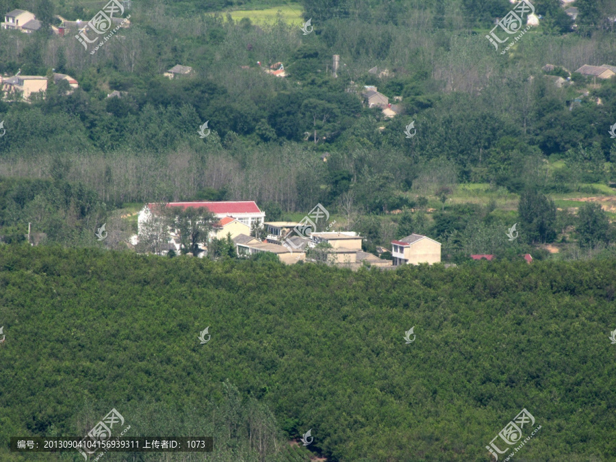 鸟瞰滁州施集茶乡山村