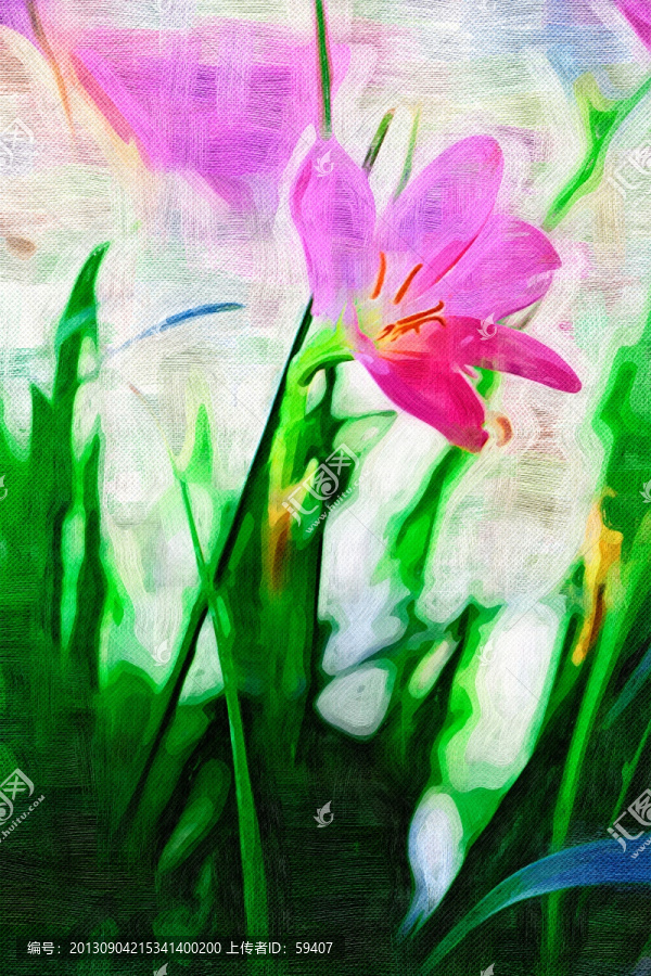 裝飾畫,無框畫,花卉,油畫