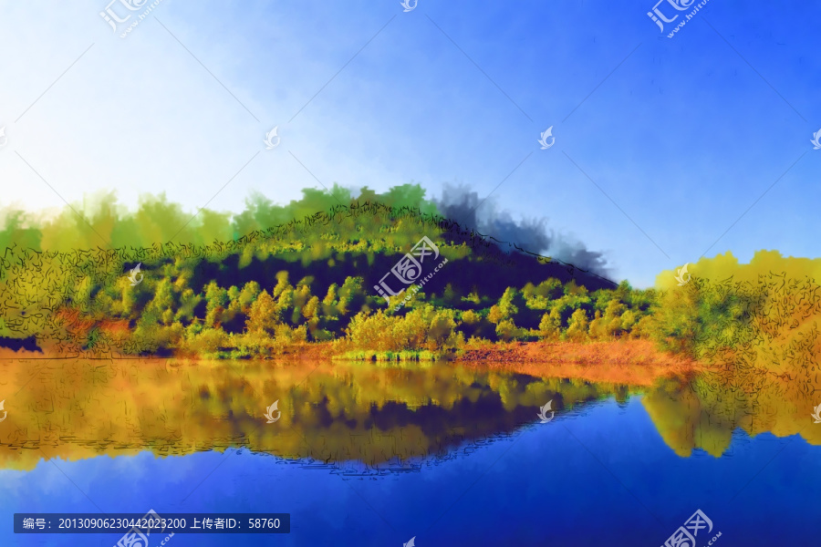 水景,電腦畫