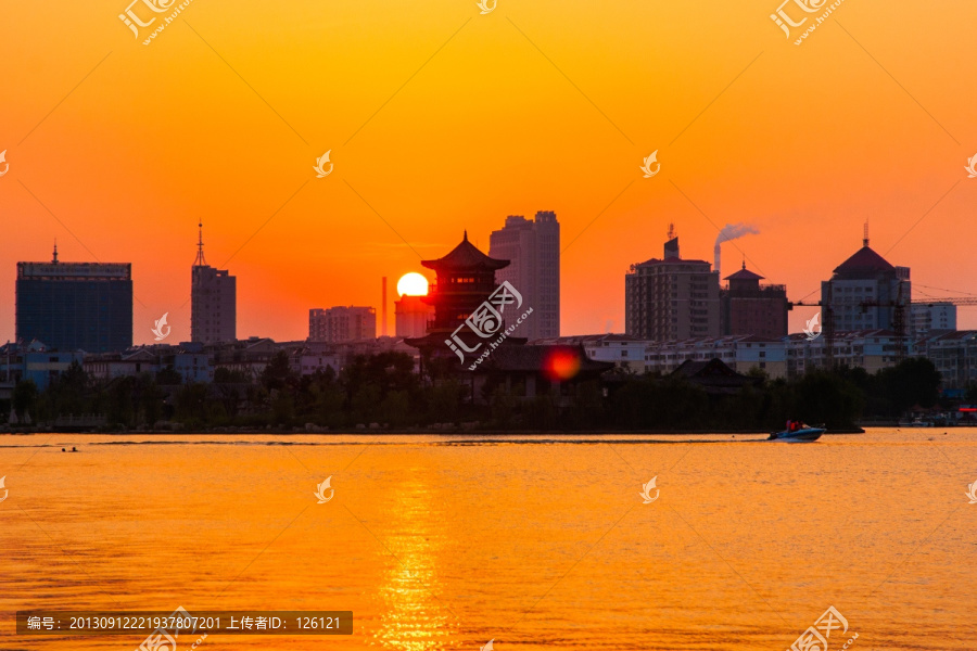 東昌湖夕照