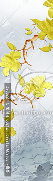藝術(shù)玻璃平開門,,玉蘭