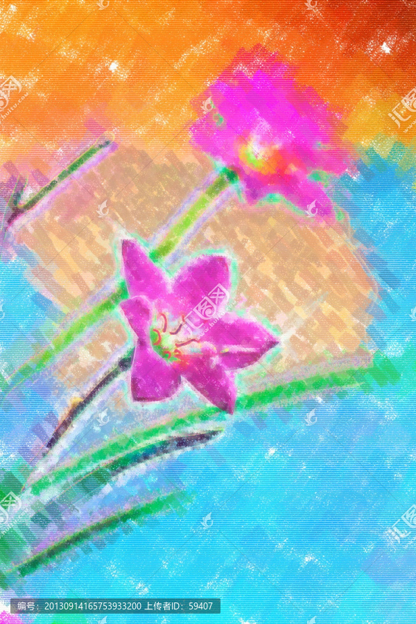 裝飾畫,無框畫,花朵