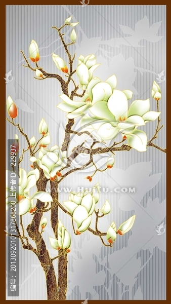 藝術(shù)玻璃寫真,,,,玉蘭花
