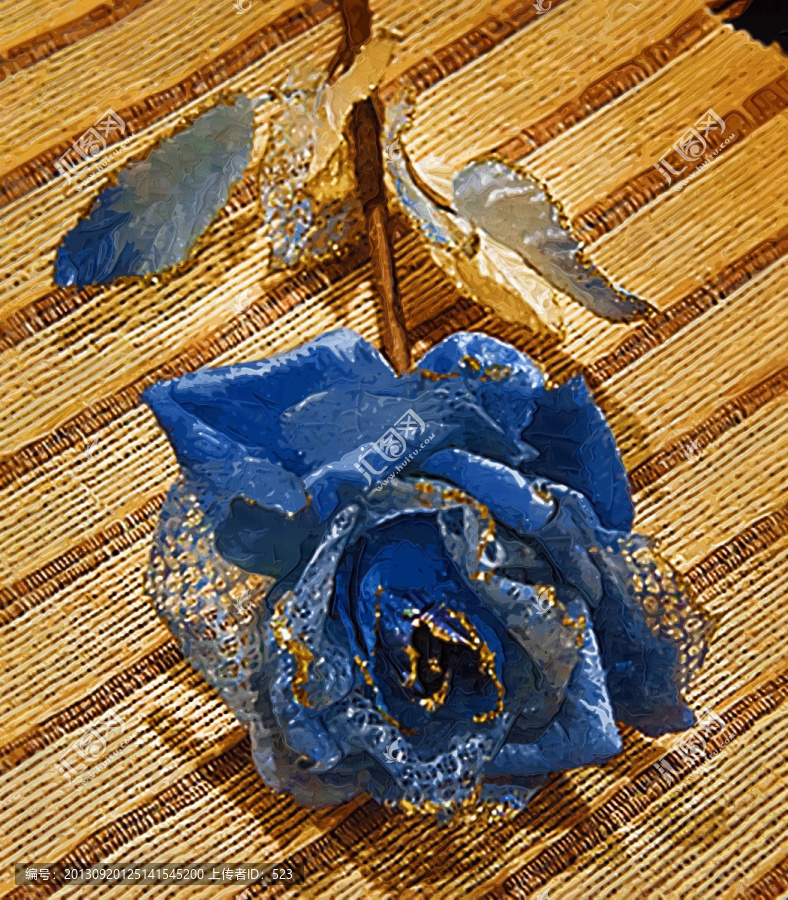 藍(lán)色玫瑰花