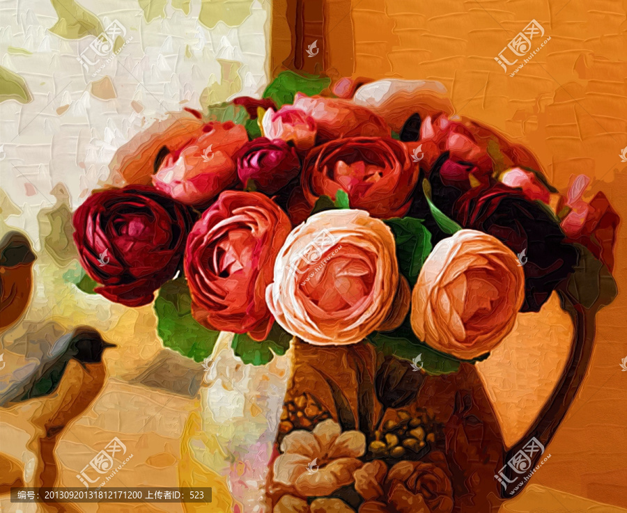 陶瓷插花