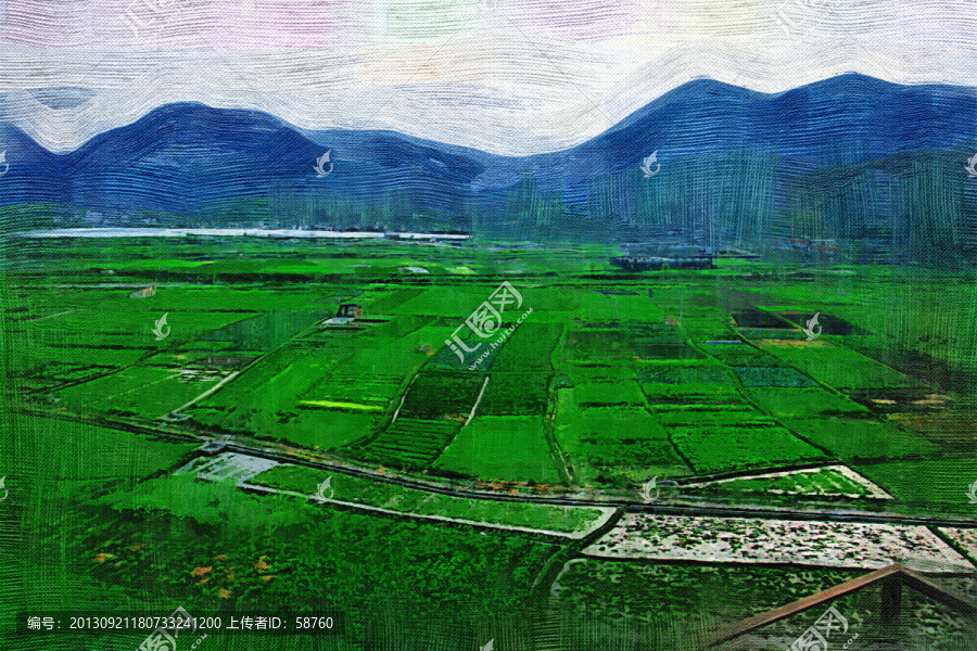田野之夏,電腦油畫(huà)