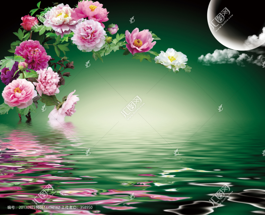 高清花好月圓圖