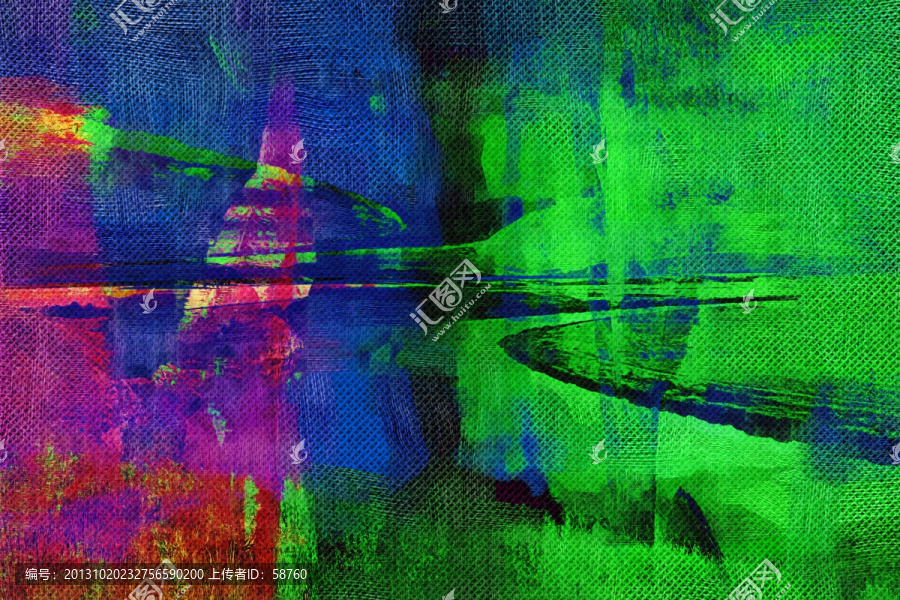 抽象油畫