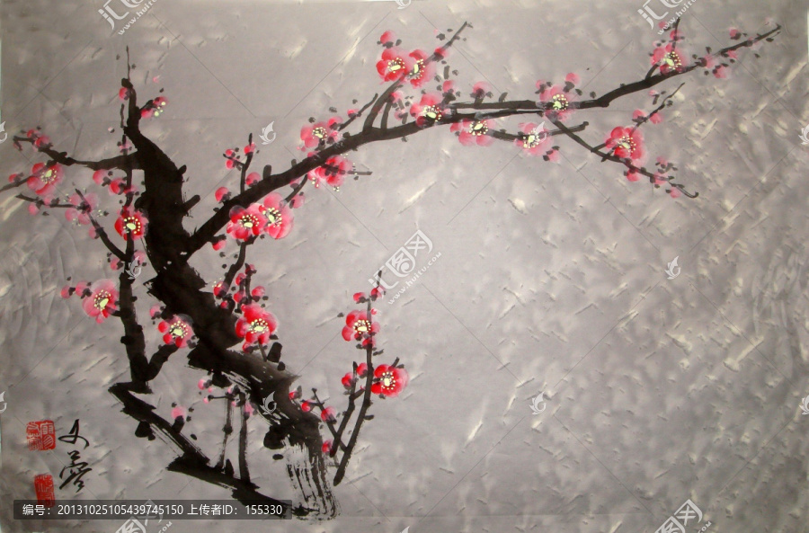 國畫梅花