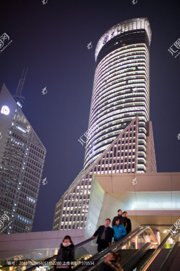 上海,陆家嘴,夜景,金茂大厦