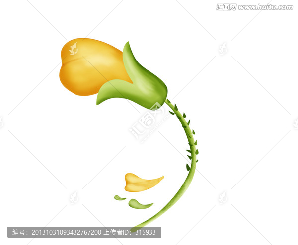 手繪花