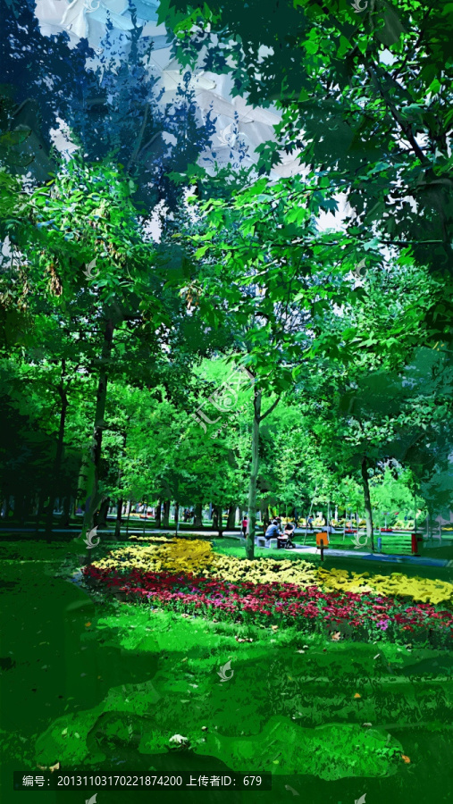 裝飾畫(huà),,,花園