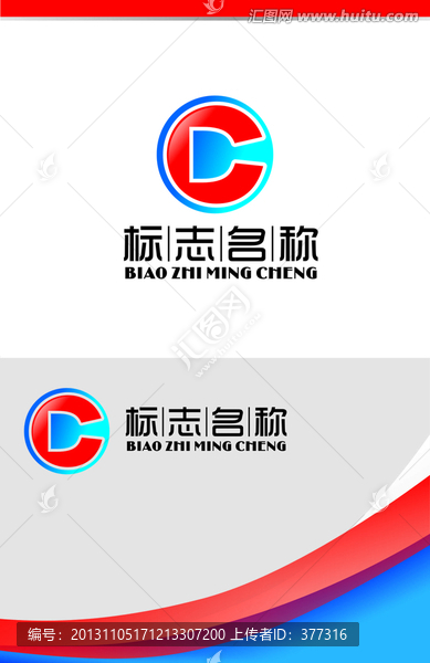字母D,C,,logo