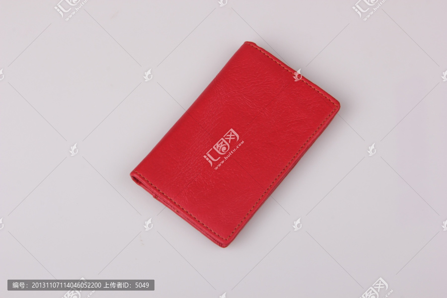 红色长款钱包