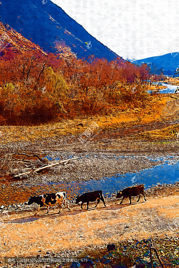 裝飾畫,秋景