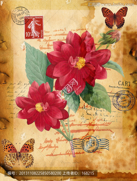 花朵,無框畫,手繪（合理分層）