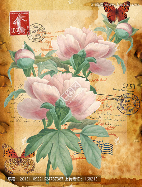 花朵,無框畫,手繪（合理分層）
