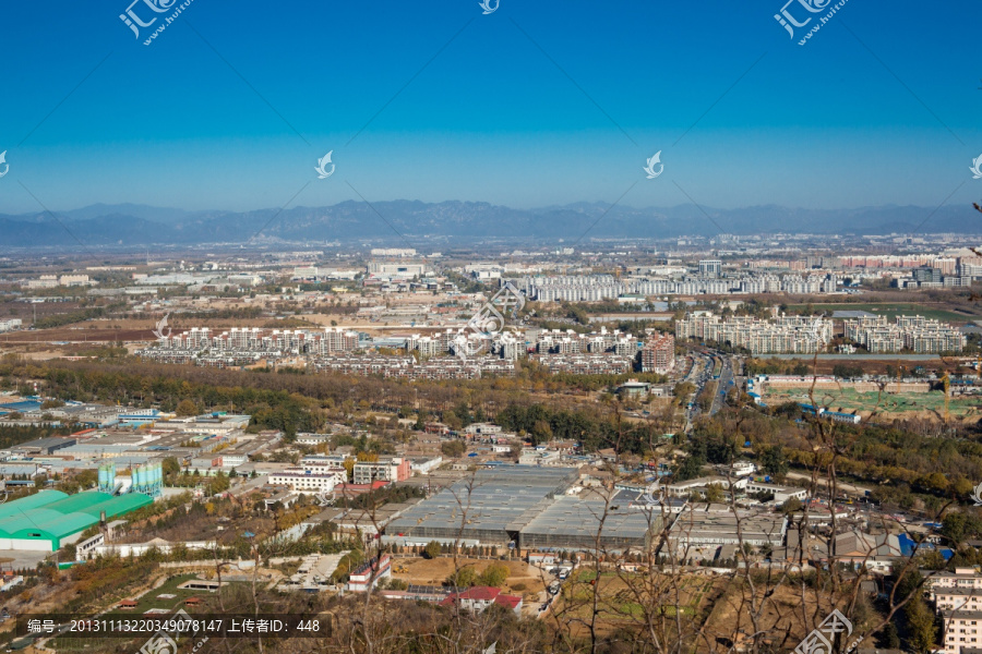 北京城北部俯瞰