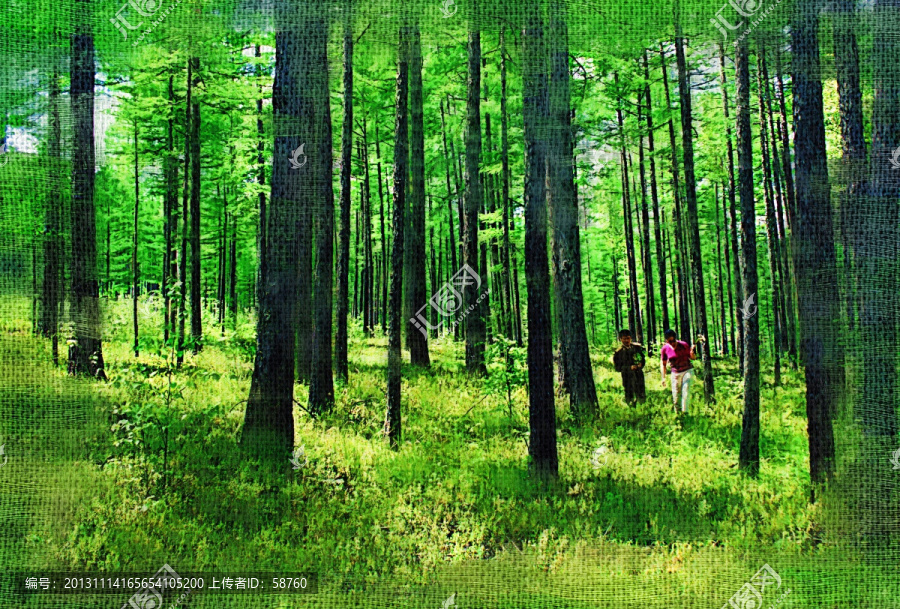 裝飾畫,森林