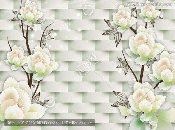壁畫,花